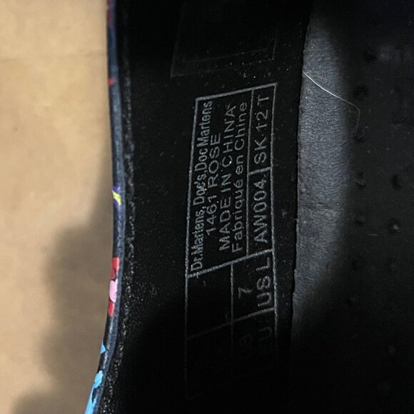 DR. MARTENS 1461 Rose & Skull Oxford Shoes US 7 - Picture 6 of 6